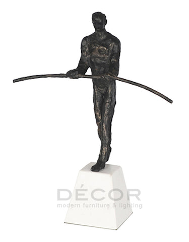 TIGHT ROPE WALKER SCULPTURE