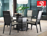 VERSILIA Round Dining Table with 4 Dining Chairs Set - ALF® ITALIA